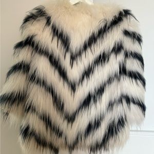 Real fox fur coat